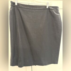 Ann Taylor Textured Black Suit Skirt